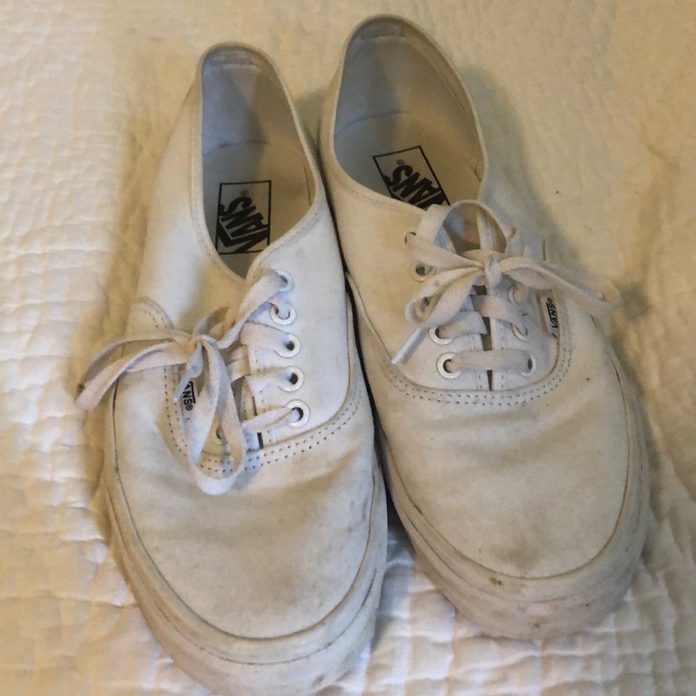White Vans Size 9.5